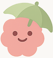Raspberry umbrella icon