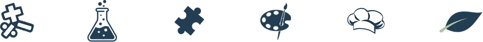 Icon set for maths, science, and creativity