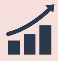 Growing chart icon
